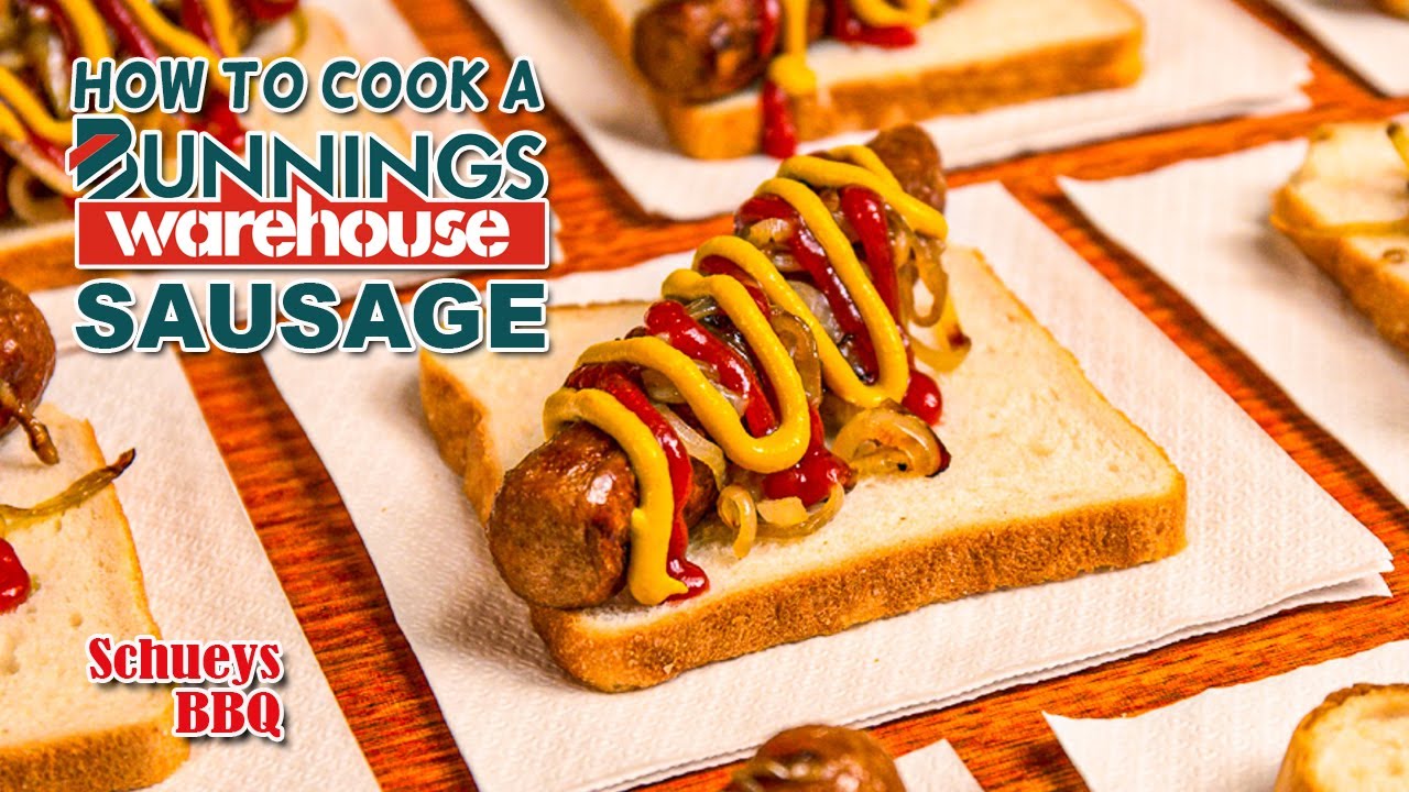 How to cook the perfect Bunnings sausage sizzle or democracy sausage by Schueys BBQ