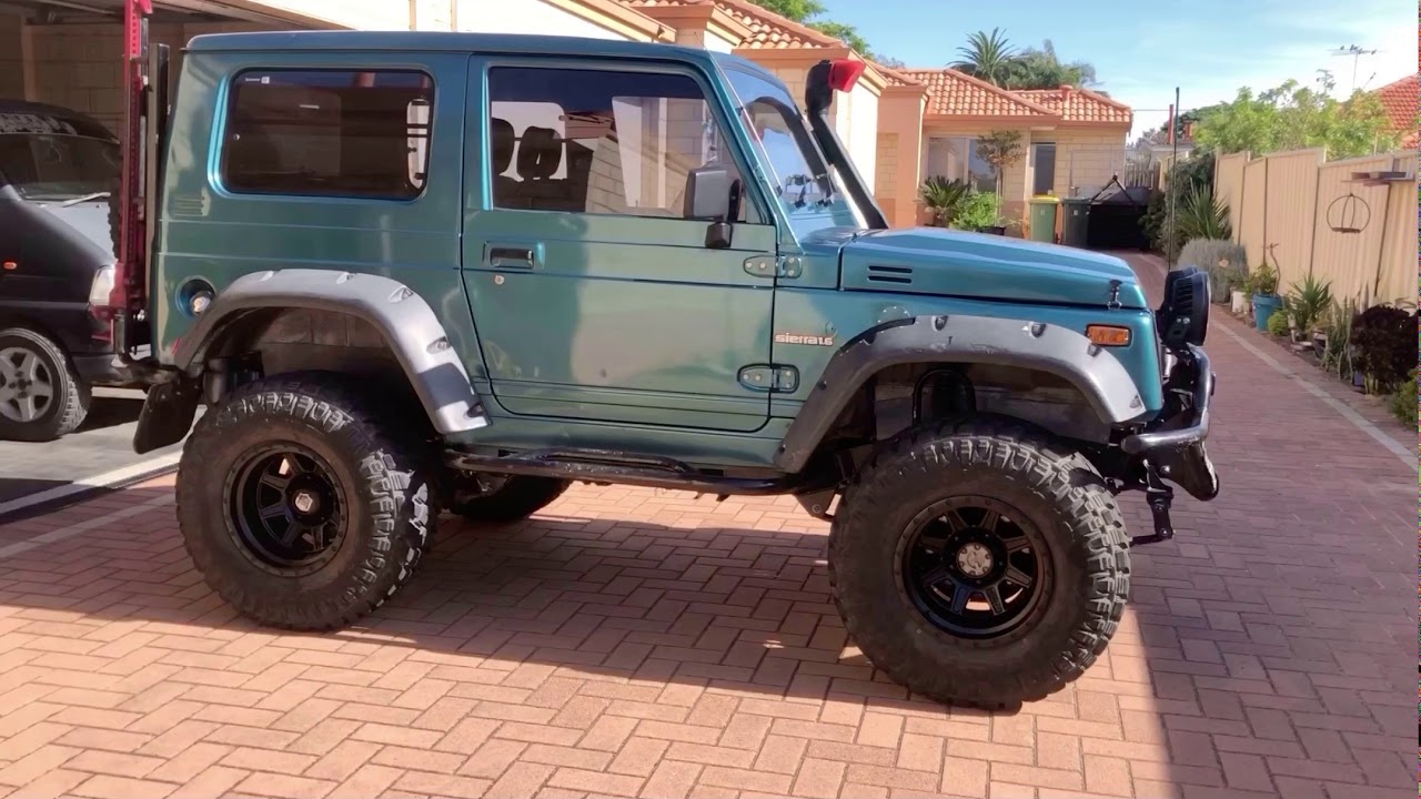 Highly modified Suzuki Sierra walk around and drive