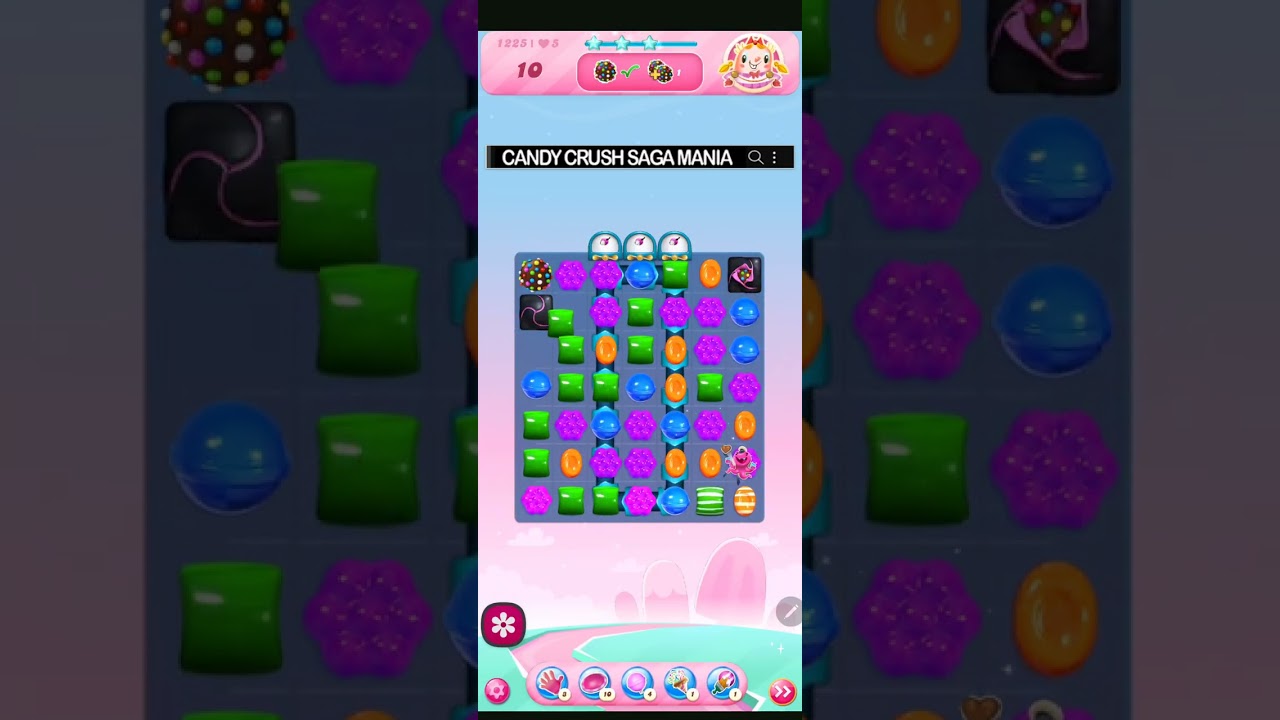 Candy Crush Saga Level 1225 NO BOOSTERS ✅🔄 Mastery on the First try™ Bomblicious™ 22 OLIVIA