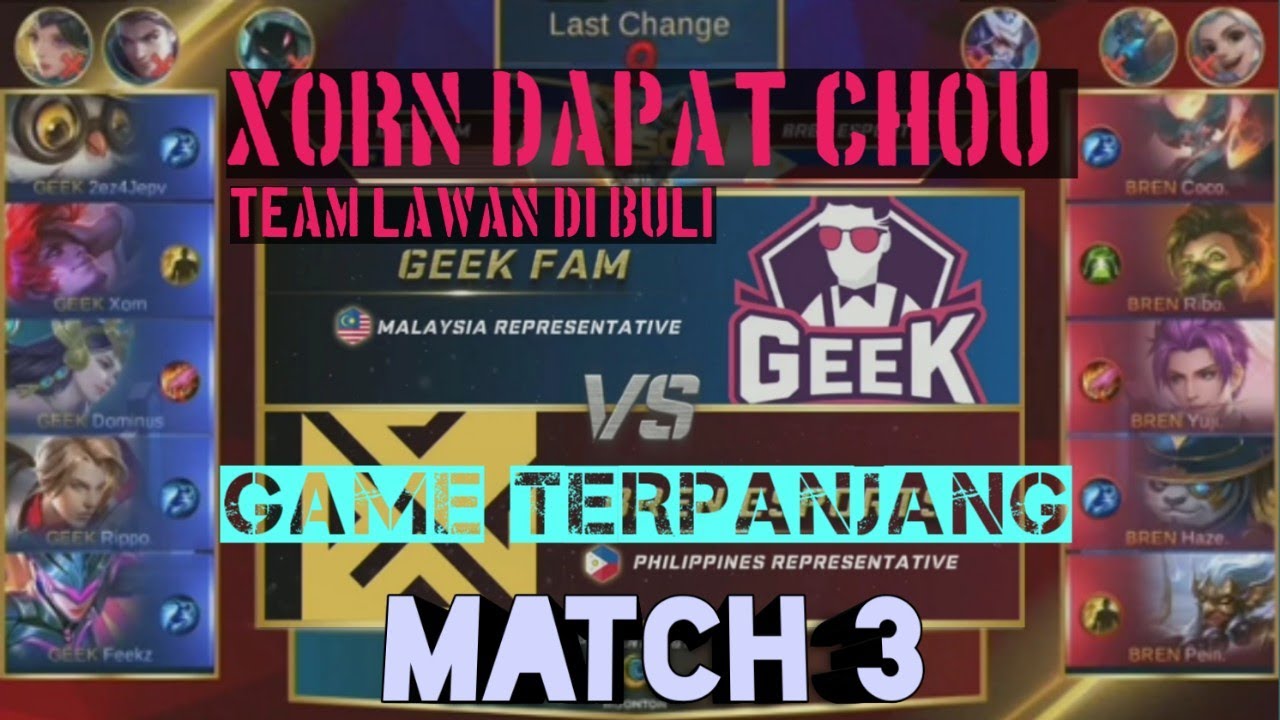 GEEK XORN DAPAT CHOU DI MSC2019 TEAM BREN AUTO MENDERITA