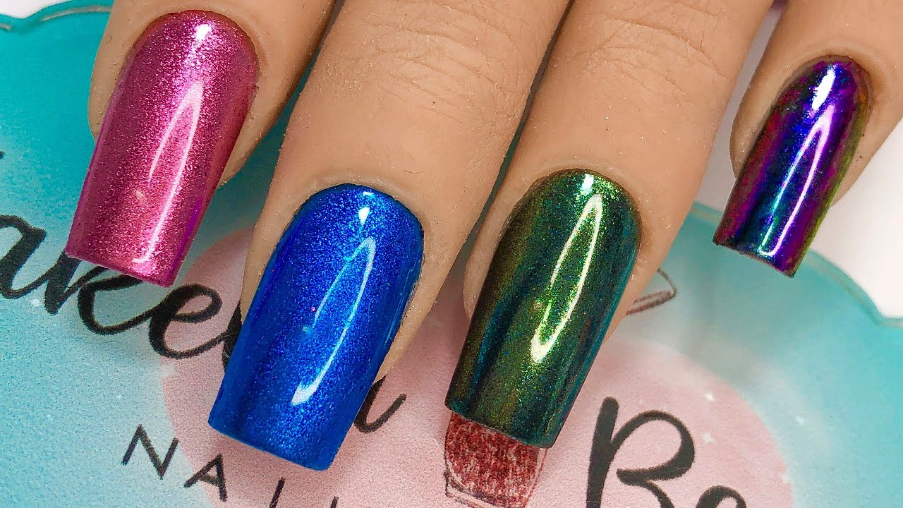 COMO APLICAR EFECTOS EN LAS UÑAS/Espejo/Flake it/JakelinBeautyNails 💅🤩