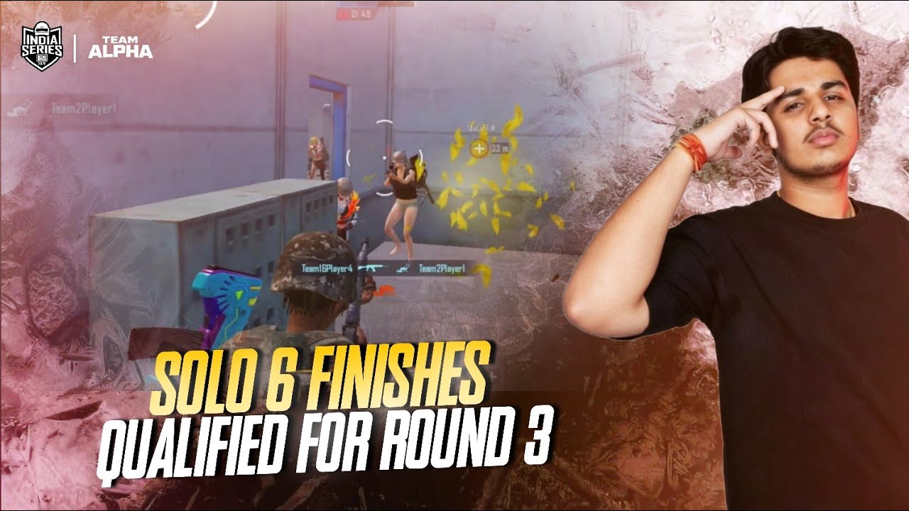 SOLO 6 FINISHES👻| QUALIFIED FOR ROUND 3✅😈| TEAM ALPHA | TOURNAMENT POV