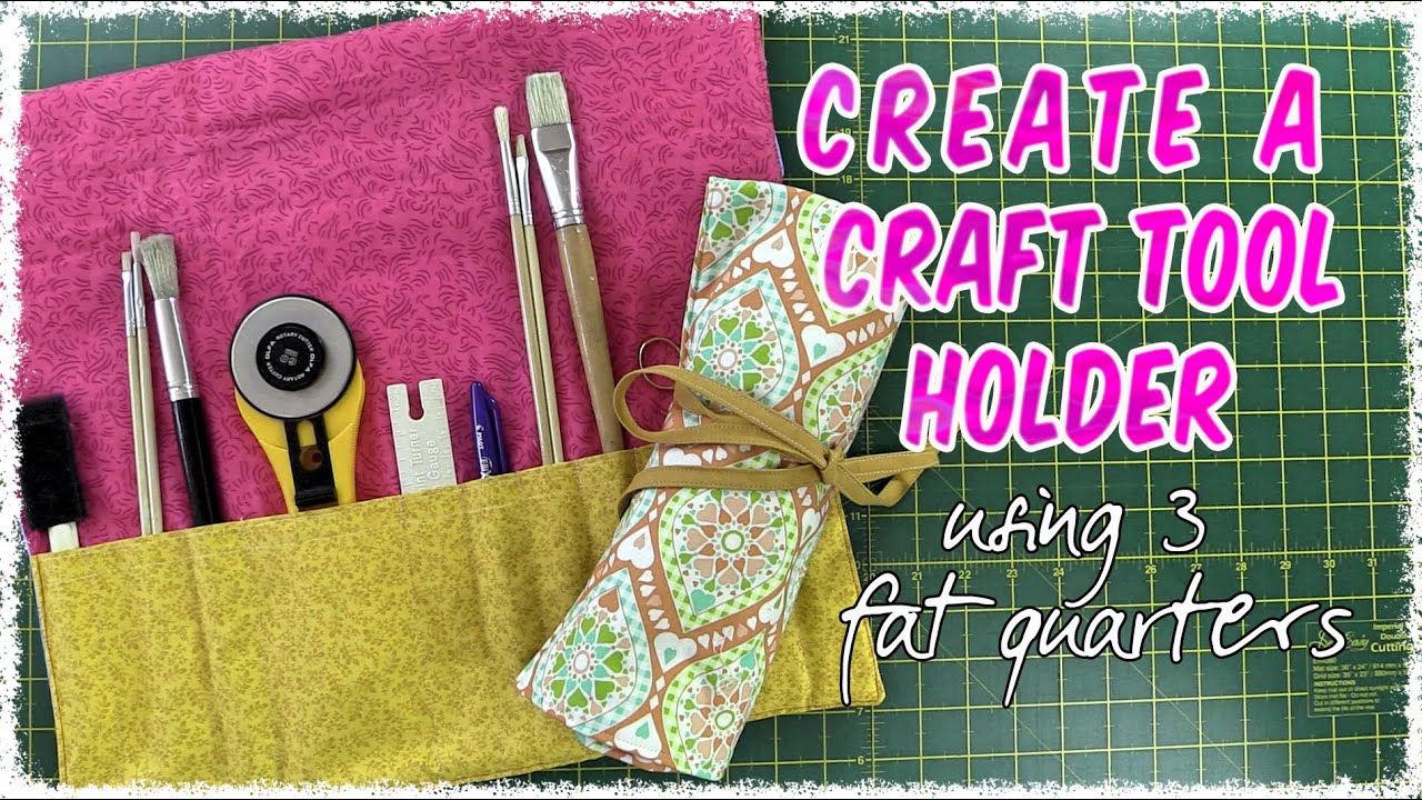 EASY to Make Sewing Tools/Artist Brush Roll-up Holder (Tutorial)