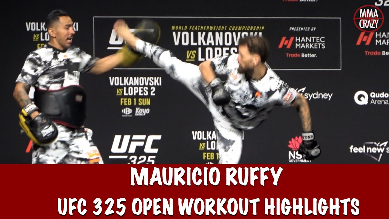 UFC 325: Mauricio Ruffy Open Workout Highlights