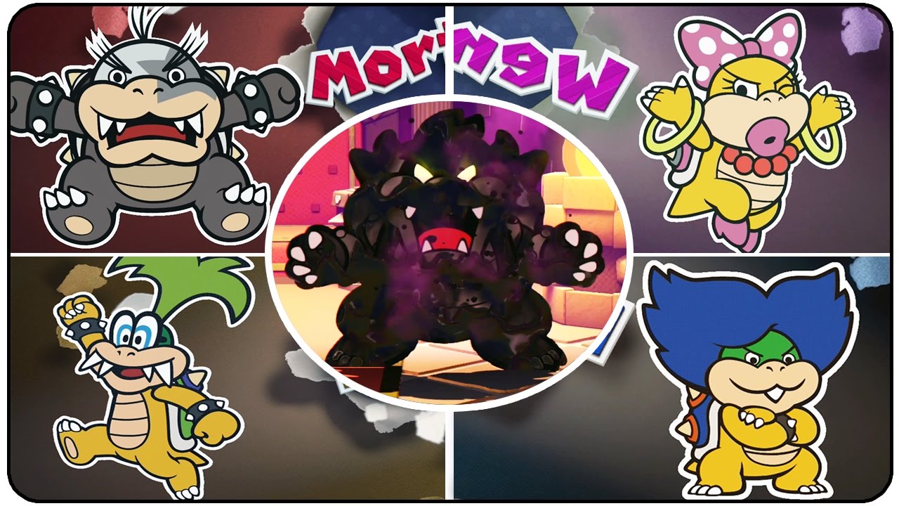 Paper Mario Color Splash - All Bosses