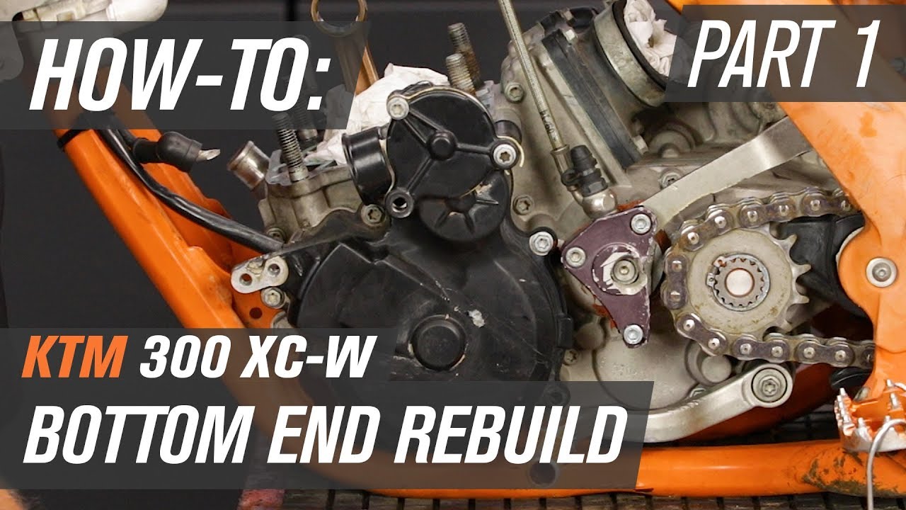 Ремонт нижней части KTM 300 XC-W | Часть 1: Разборка