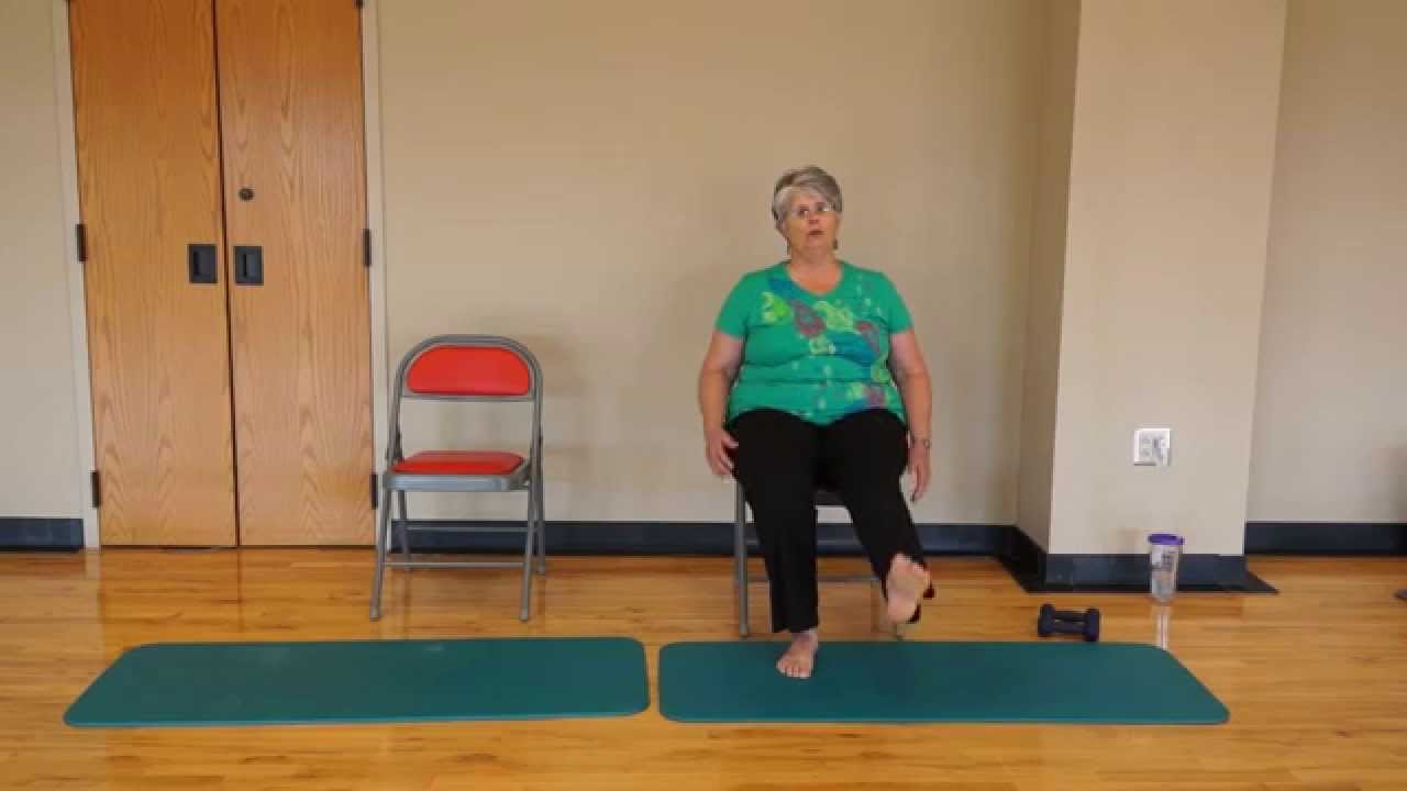 Forever Fit 15 minute Chair Exercise Routine for the Lower Body