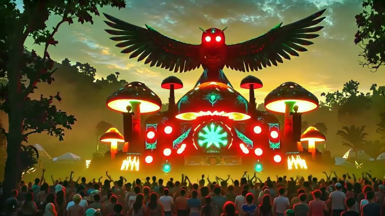 Psytrance Full On 2025 🍄 Festival Psicodélico | Viagem Cósmica + Visuais Surreais