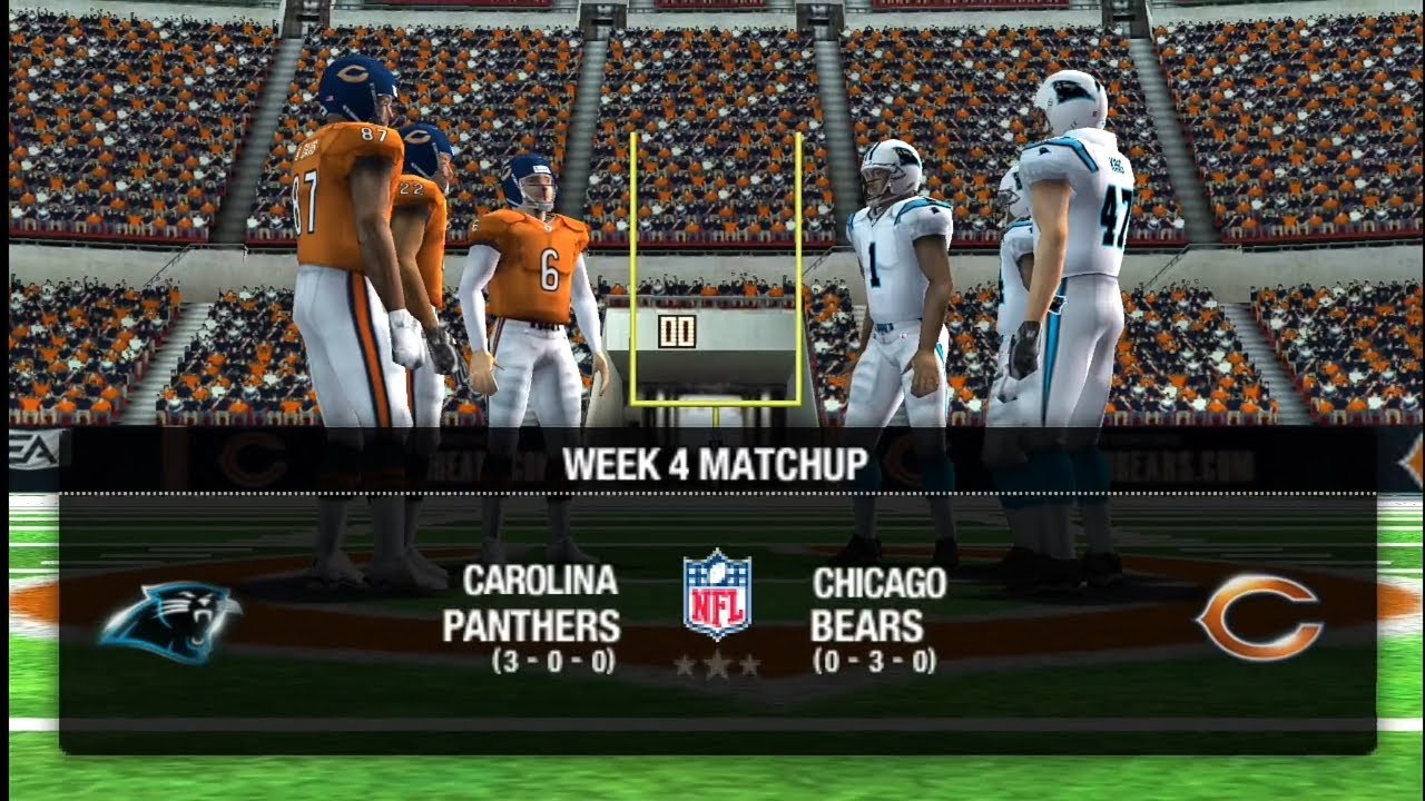 Madden 12 PSP [Режим франшизы «Пантерс»] 4-я неделя против «Беарс»