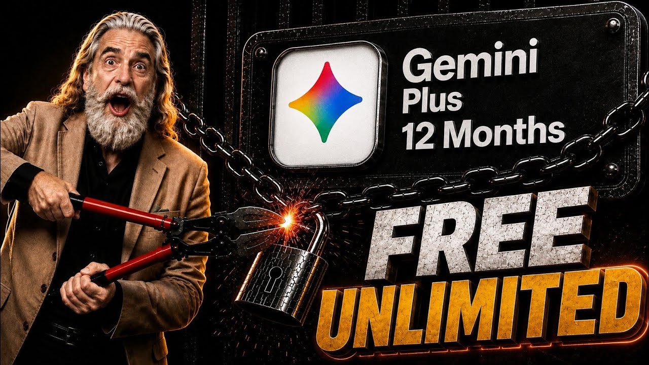 Gemini Plus Subscription 12 MONTHS Free & Veo 3 Unlimited (Google Flow Unlimited Credits)