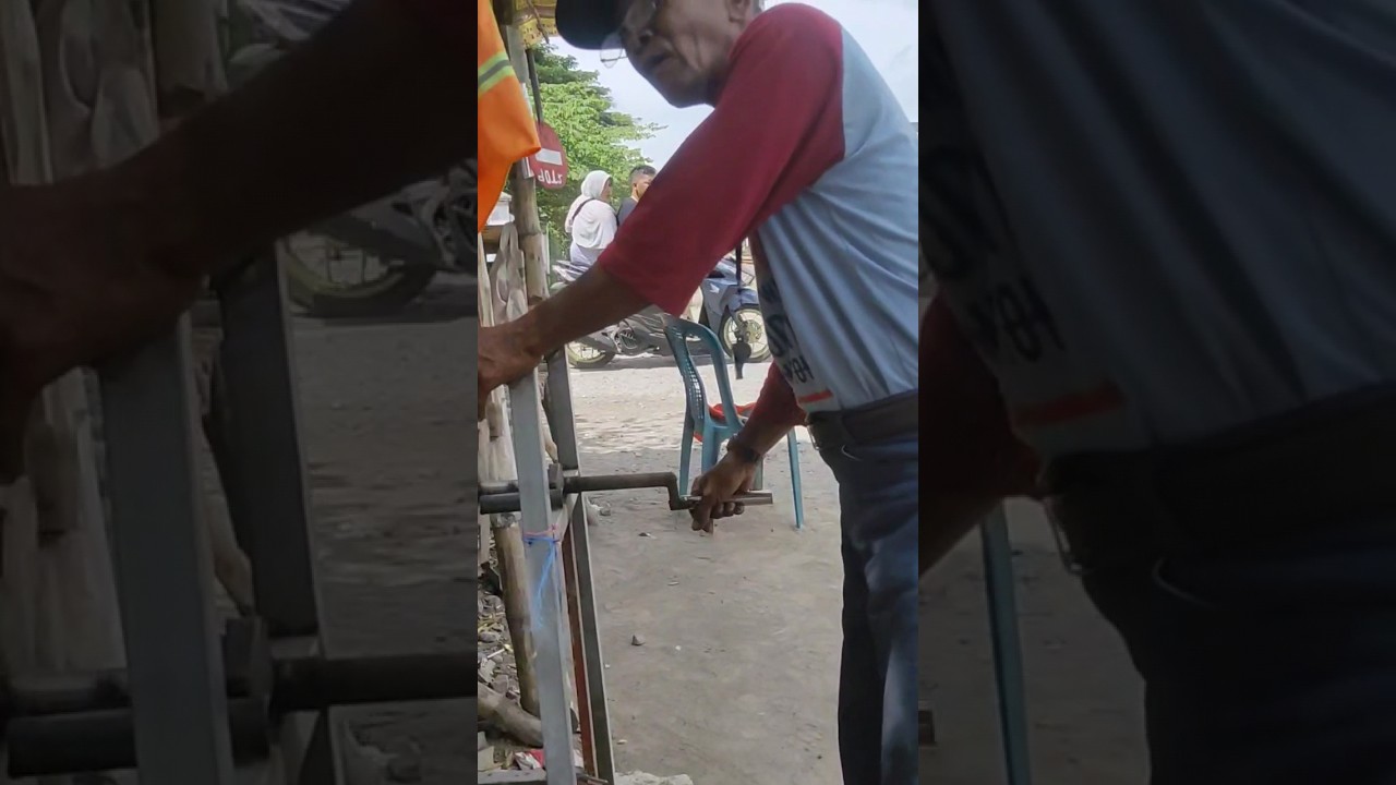 PALANG PINTU PERLINTASAN MANUAL #palangkereta