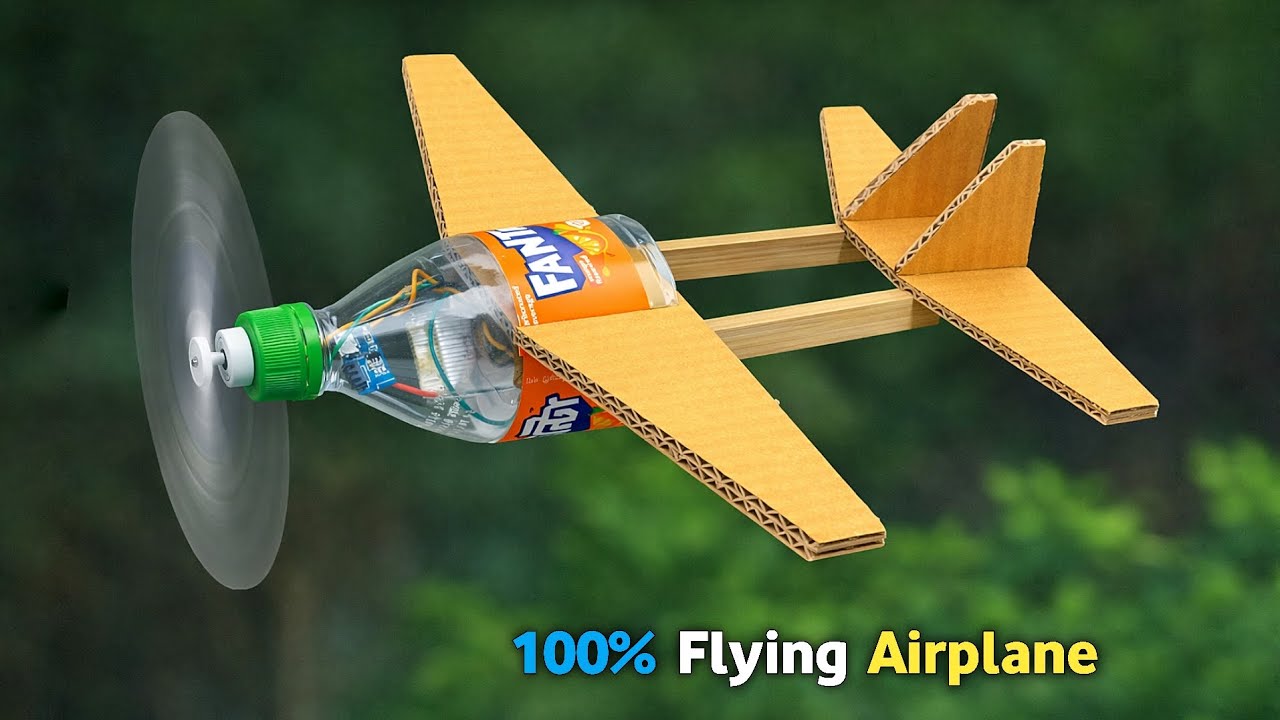 How to Build a High Performance Airplane from a Plastic Bottles | DIY bottle plane project explained