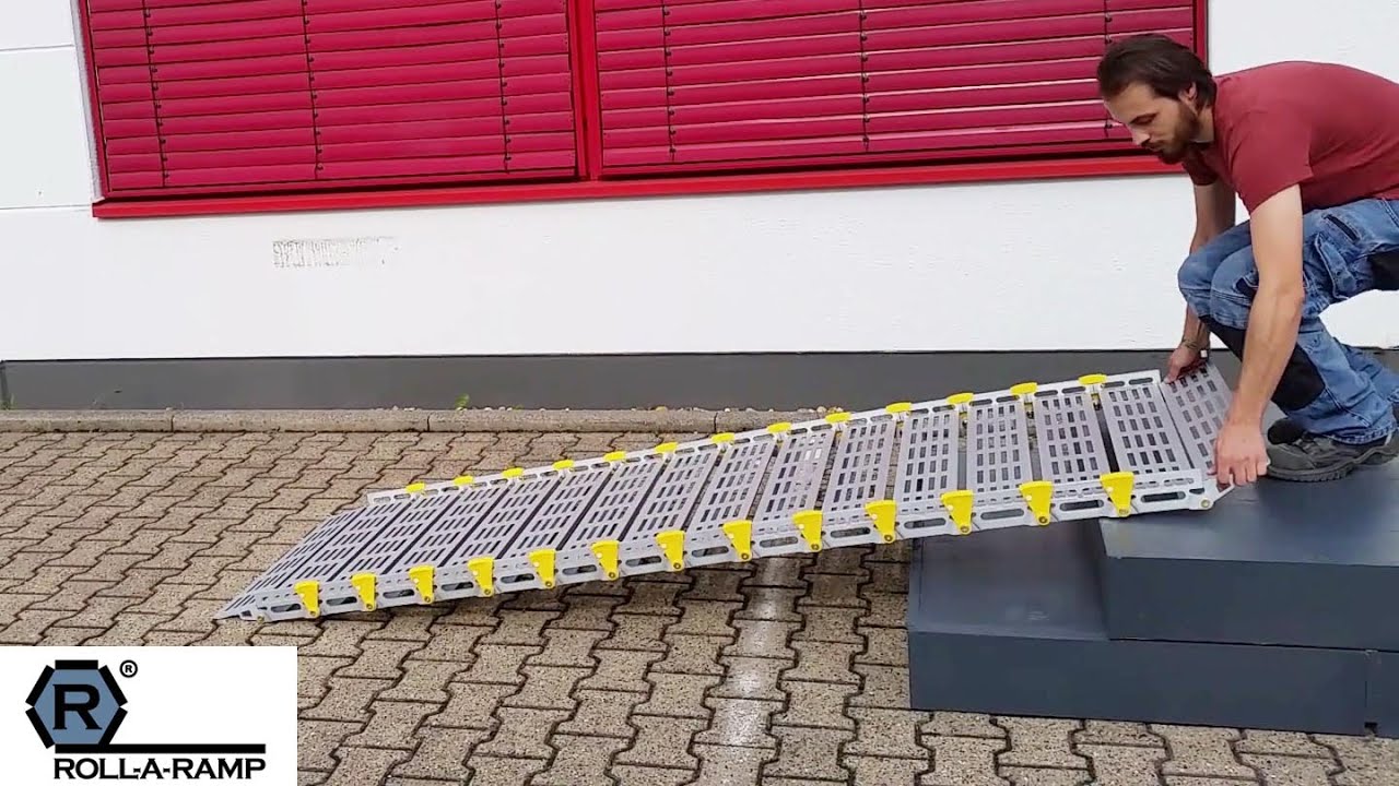Roll-A-Ramp - Mobile Rampe aufstellen