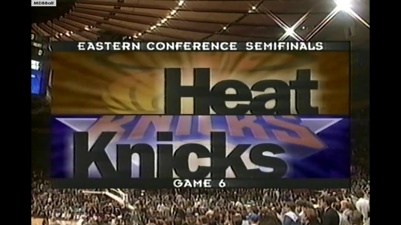 NBA On TNT - Heat @ Knicks 1997 ECSF Game 6 Highlights