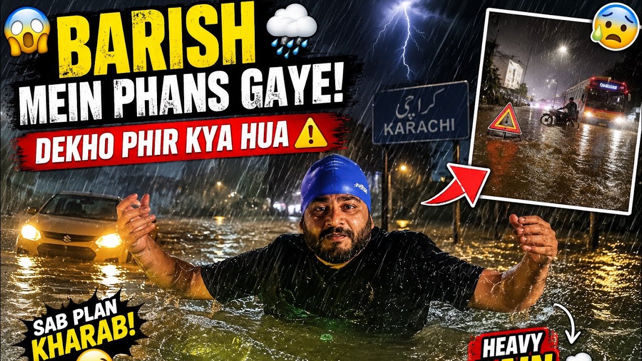 Barish me huwa parishan 😫|Gari kharab hogaye☹️| @saad365-official #barish #rain #car #biryani #bike 