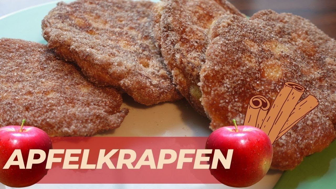 Leckere Apfelkrapfen / Apfelkräpple / Apfelpuffer / Apfelpfannkuchen
