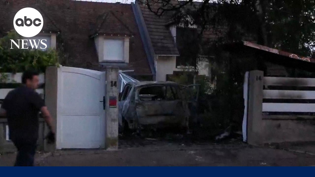 Violent protests in France over the fatal police shooting of a teenager target a French mayor&rsquo;s home