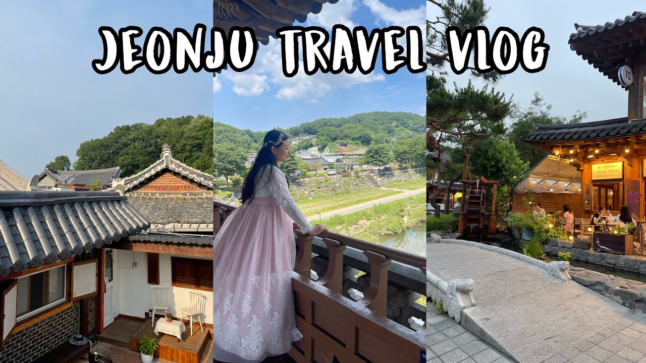 Korea Travel Vlog 2 | Jeonju Hanok Village, renting hanboks, traditional Hanok Airbnb