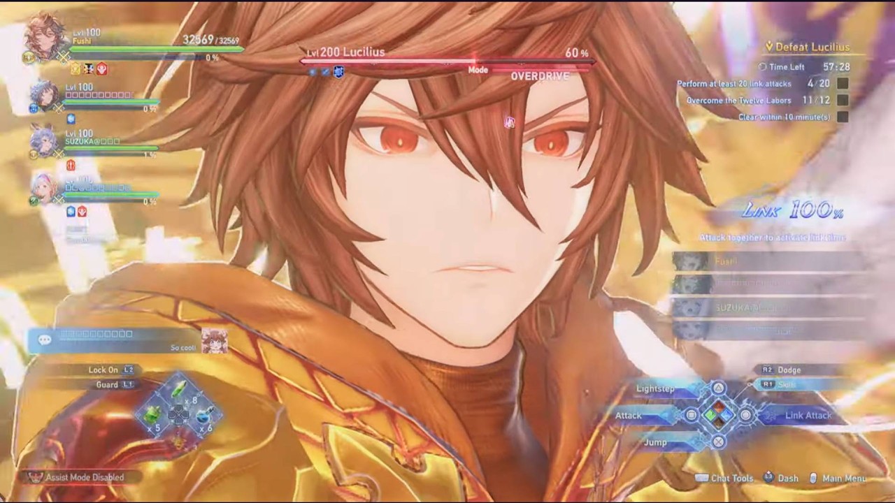 Granblue Fantasy: Relink : Golden Sandalphon in The Final Vision stage