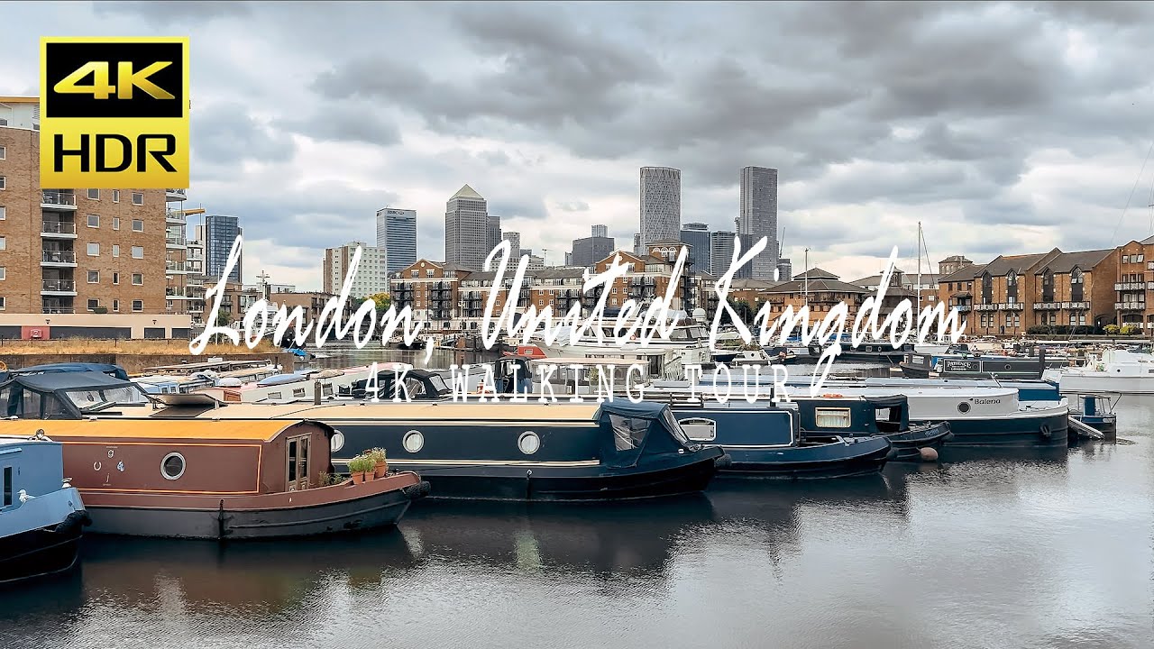 Discover Limehouse Marina, London 🇬🇧 | Peaceful Walking Tour in 4K HDR