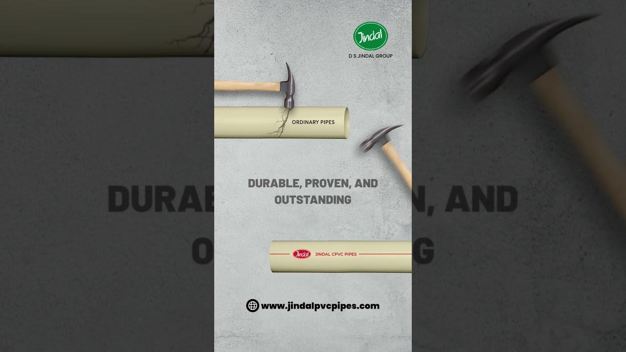 Jindal CPVC Pipes: The Durable Choice for Modern Plumbing.