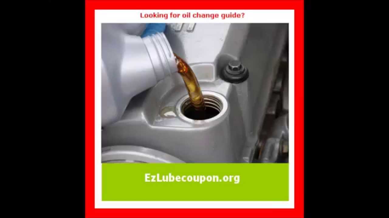 Ez lube coupon - how to change your oil