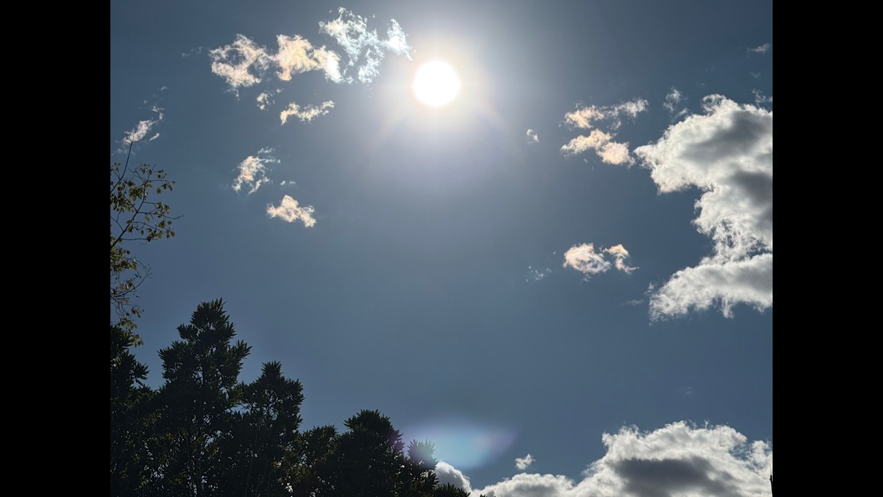 Golden Morning Sky | Sun Rays & Floating Clouds 🌤️✨
