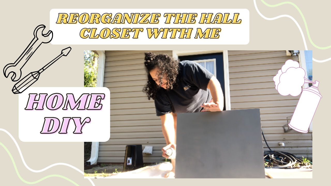 AT HOME DIY! Reorganizing Our Storage Closet!