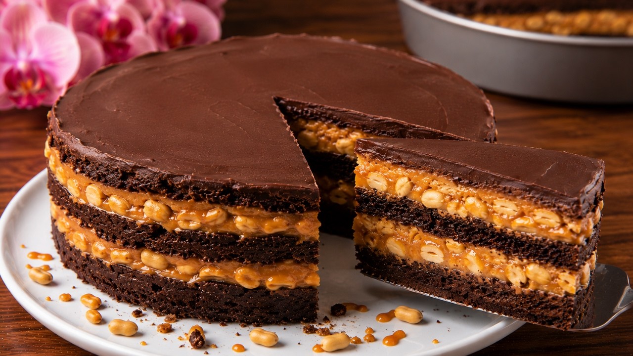 Schmeckt wie Snickers, aber besser! Genialer Kuchen ohne Backen.