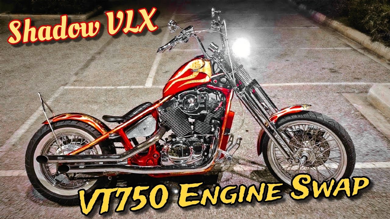Honda Shadow VLX 750 Engine Swap | VT750 Black Widow Motor