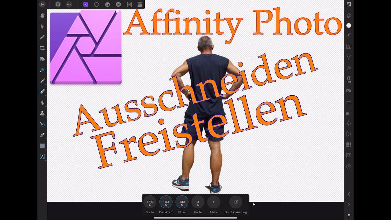 Tutorial Affinity Photo | Ausschneiden und Freistellen | IPad Pro