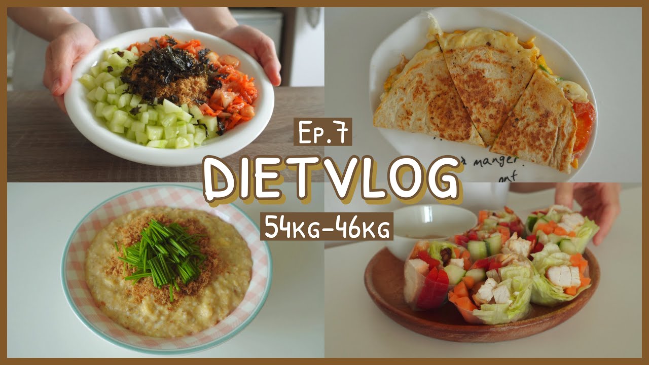DIET#7 | GOAL 46KG 🍱 пикантная яичная овсянка, легкие летние роллы, яичные и томатные роллы,...