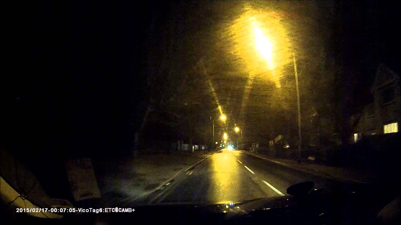 Gatso Speed Camera (Controversial) Flashing (Barton Road, Cambridge, UK)
