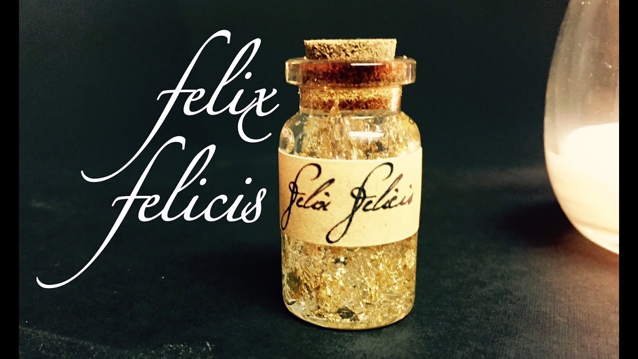 Felix Felicis : Harry Potter Potions : DIY Potion Bottle : Halloween Prop ( Harry Potter Inspired)