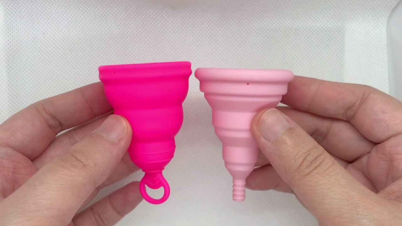 Menstrual cup squish test: Lily Cup One vs Lily Cup Compact A