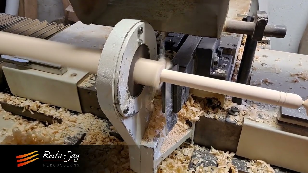 L'atelier#2 - Tournage des baguettes // Drumstick Woodturning - Resta-Jay percussions