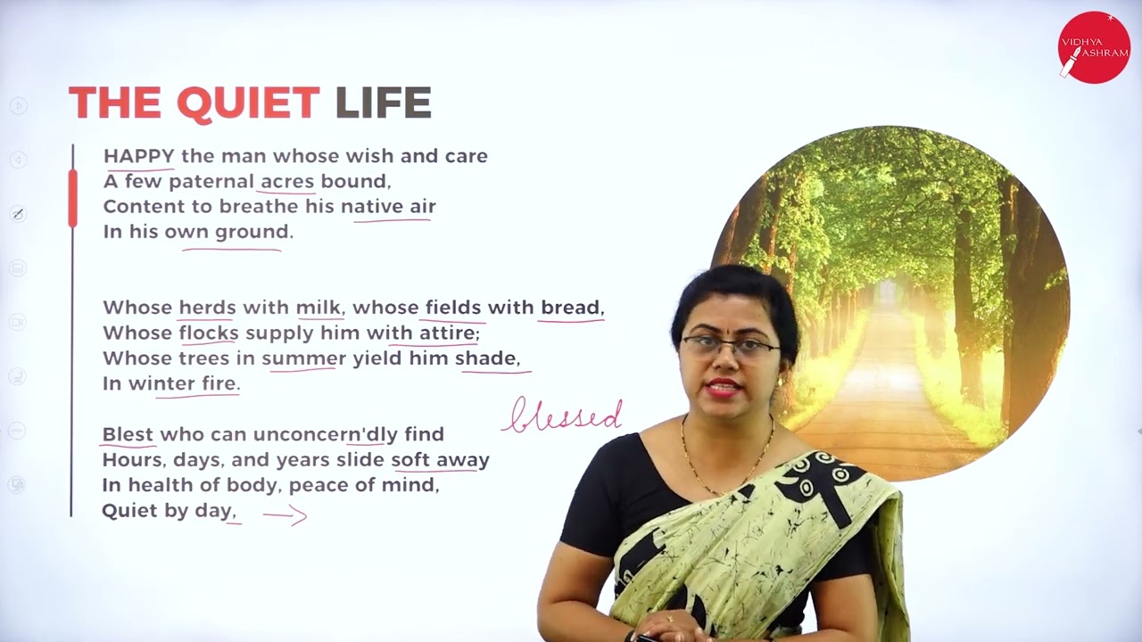 DAY 07 | ENGLISH | I SEM | B.CA | THE QUIET LIFE | L1