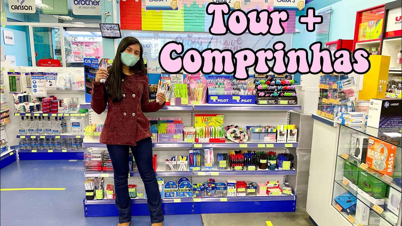 Fazendo comprinhas de material escolar + tour pela lepok papelaria com preços