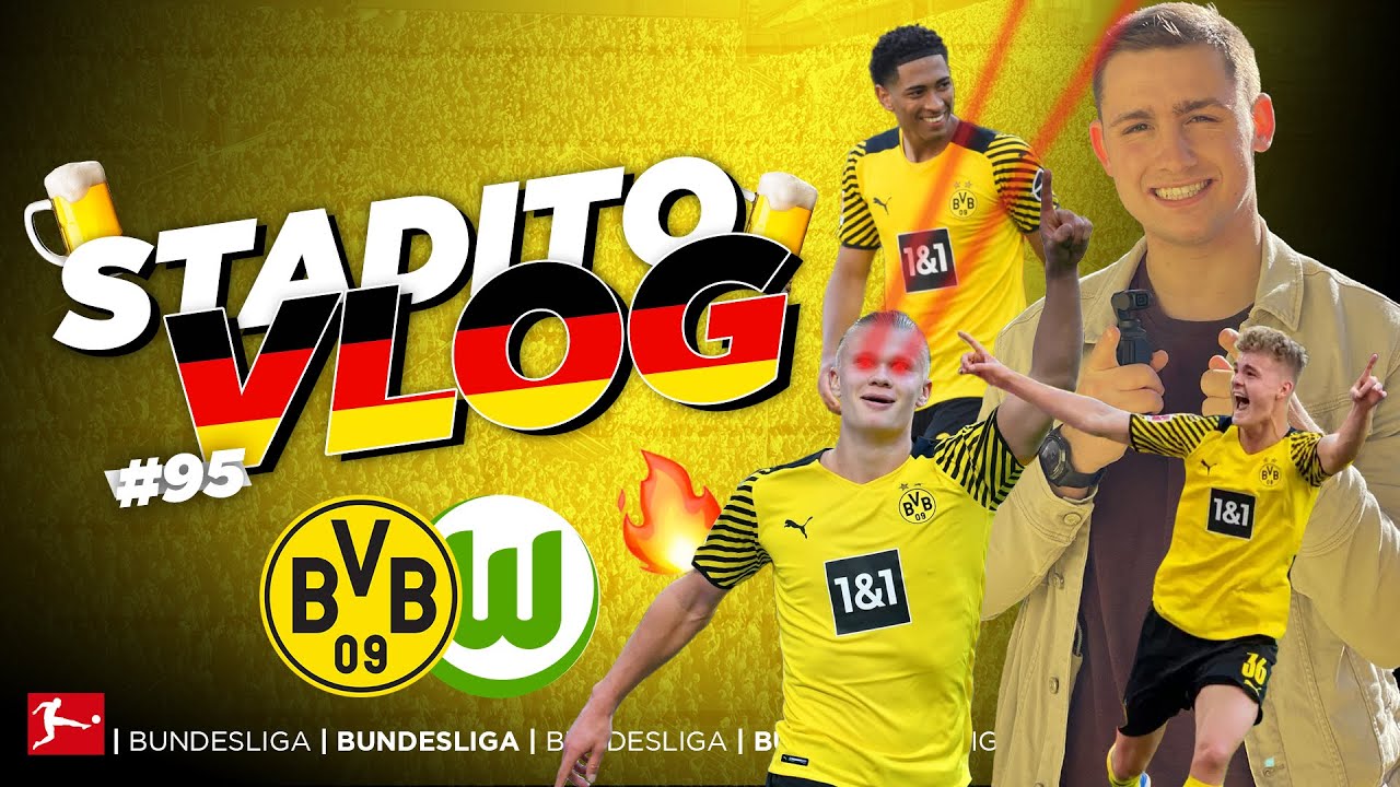 DORTMUND, la découverte du MUR JAUNE | VLOG #95 - BVB Dortmund/VfL Wolfsburg - Signal Iduna Park