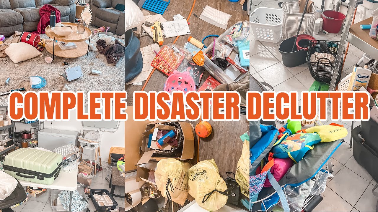 COMPLETE DISASTER DECLUTTER ORGANIZE CLEAN WITH ME | EXTREME  CLEANING MOTIVATION|2023 CLEAN WITH ME
