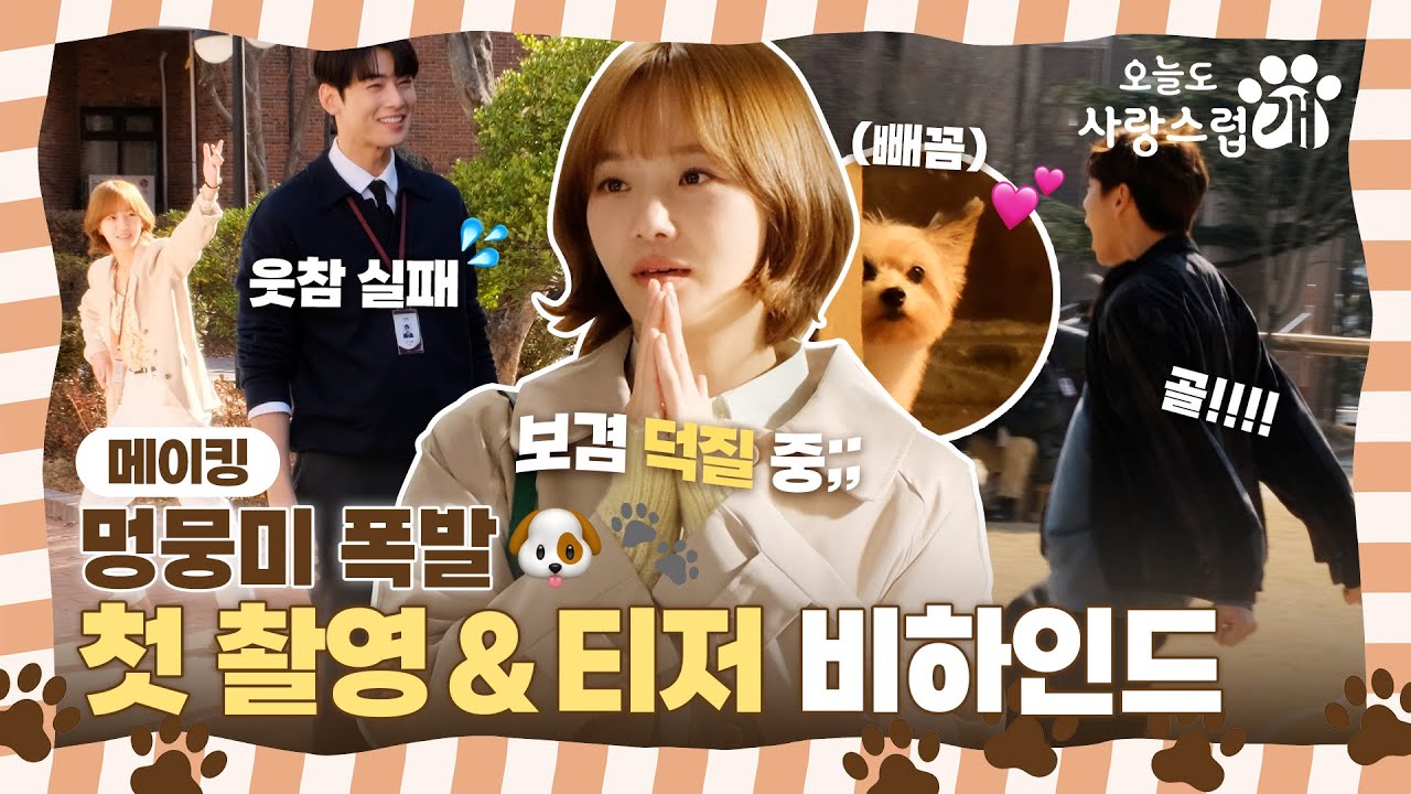 [오늘도 사랑스럽개] 차은우X박규영X이현우 멍뭉미🐶 폭발하는 첫 촬영 현장 대공개! (ft. 개나도 왔어요🐾), MBC 231011 방송