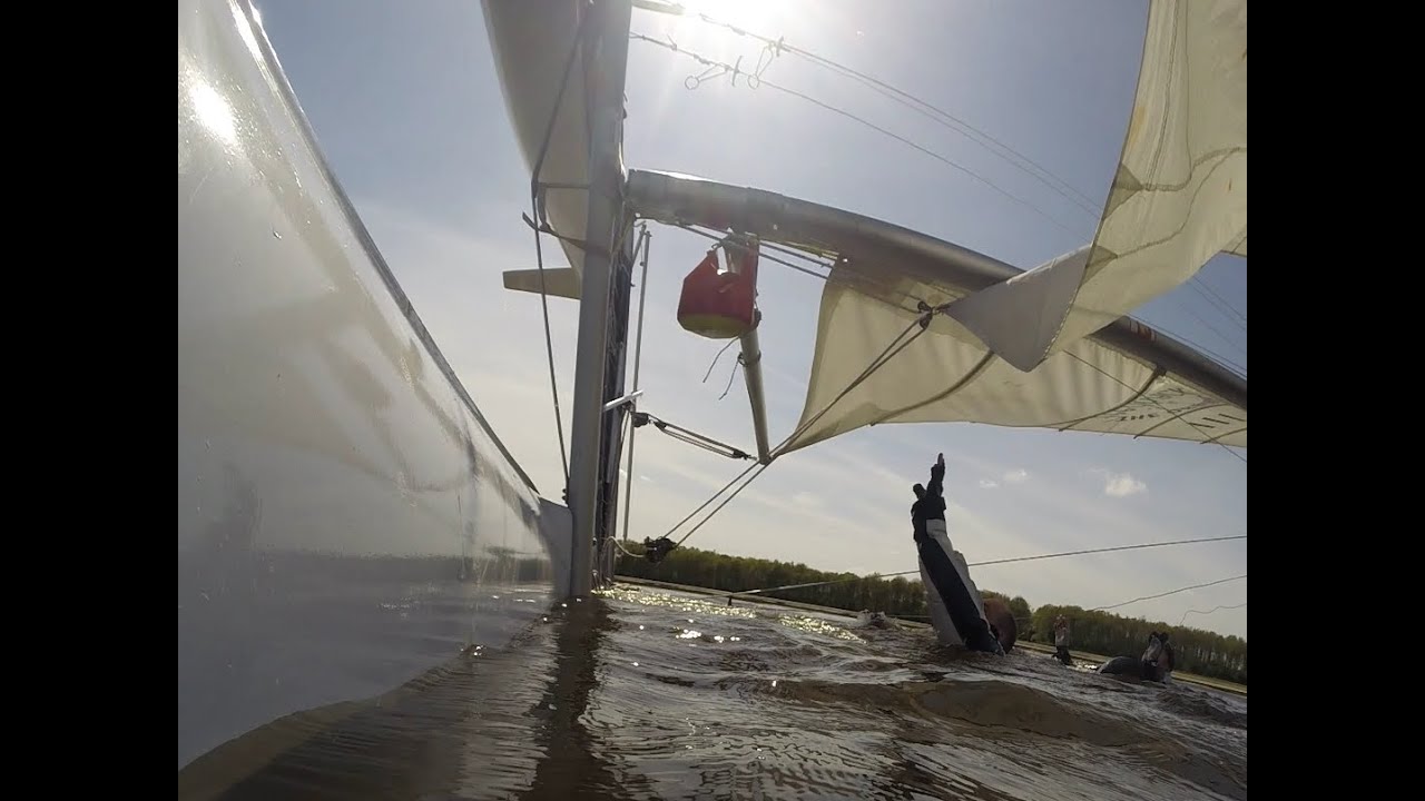 Uprighting the Prindle 18 cat from its side