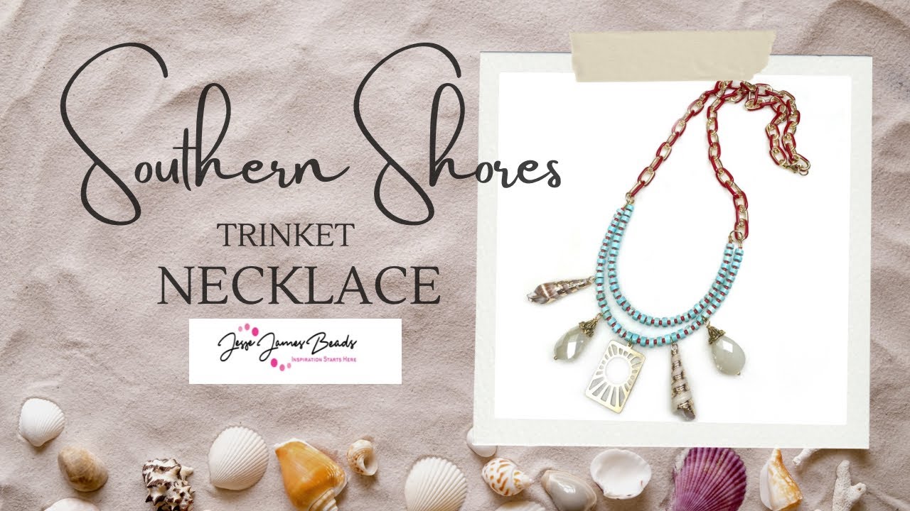 Beachy Trinket Necklace DIY Tutorial + June 2025 Magical Mystery Bead Box Unboxing! 🐚🌊☀️