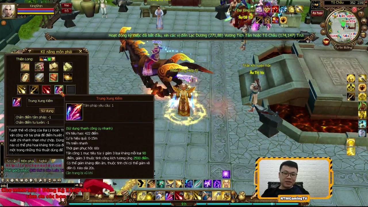Xem lại bộ SKILL Phái Thiên Long cùng Cao Thủ KingShin