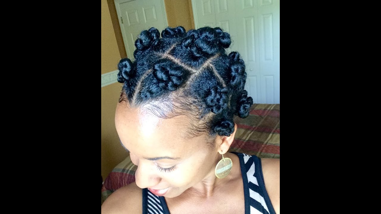 Natural Hair| Wearable Bantu Knots- threading