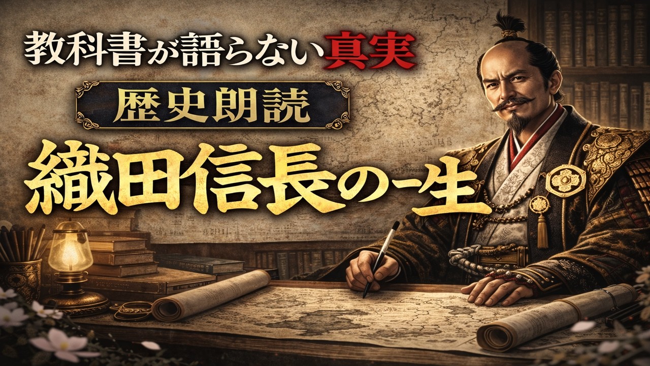 【教科書×考察   朗読シリーズ】織田信長とは何者だったのか『眠れなくなるほど面白い戦国ミステリー』
