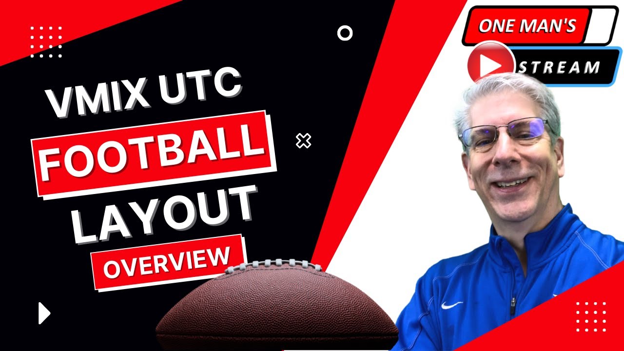 vMix UTC Football SETUP Overview  Part 1 of 2 | One Man's Stream Episode 23  |  vMix UTC Tutorial