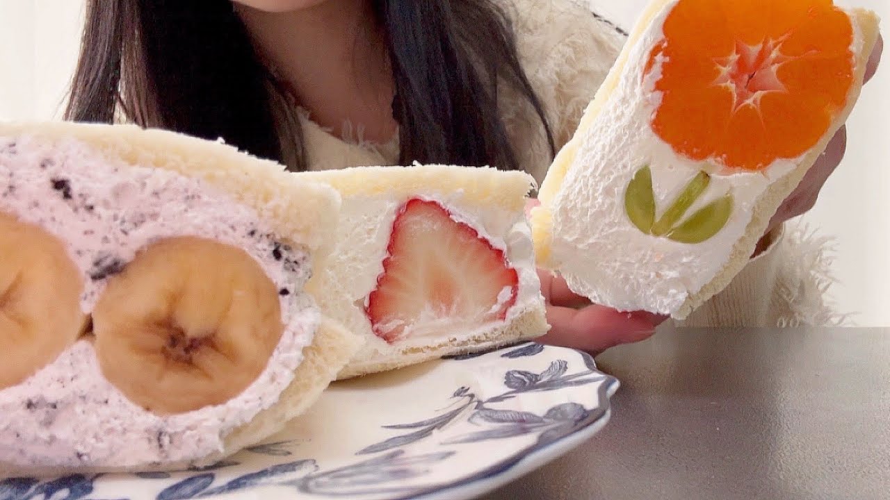 もう無理。フルーツサンドに救われる限界OL 【Mukbang/Eating Sounds】