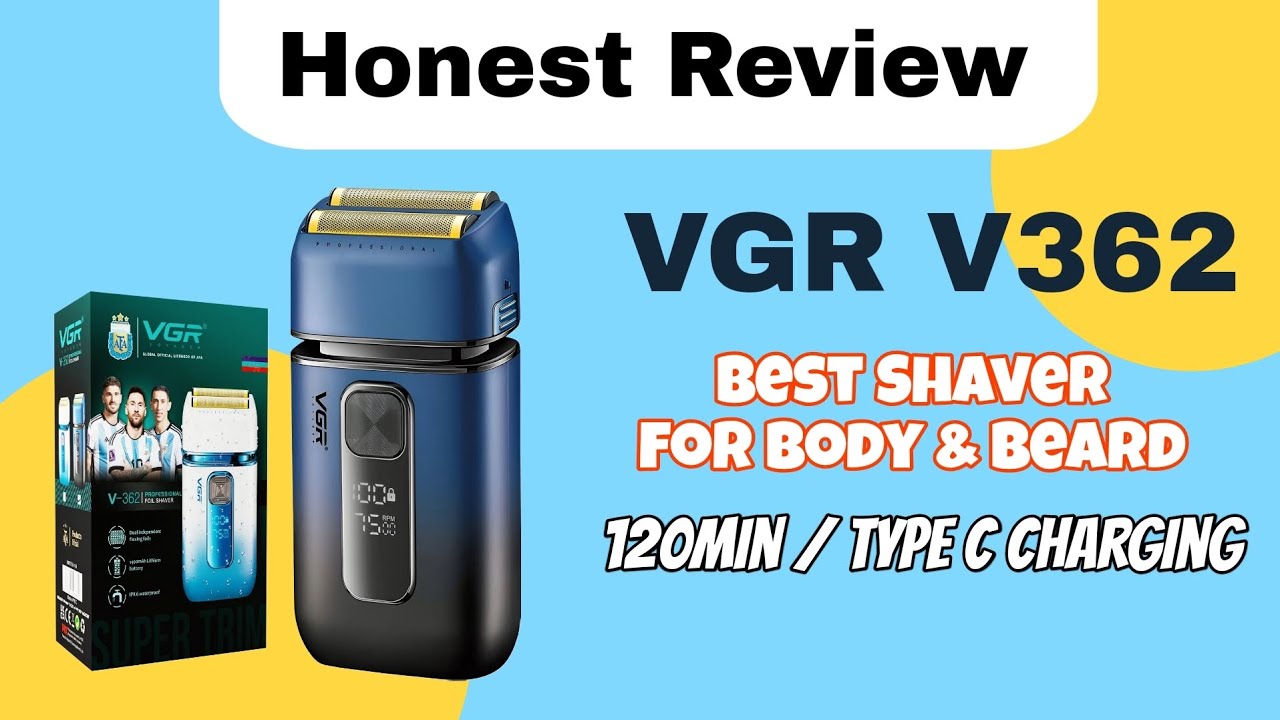 ​✂️VGR V-362 Shaver Review: Is This The Best Budget Foil Shaver? | performance Battery & Specs