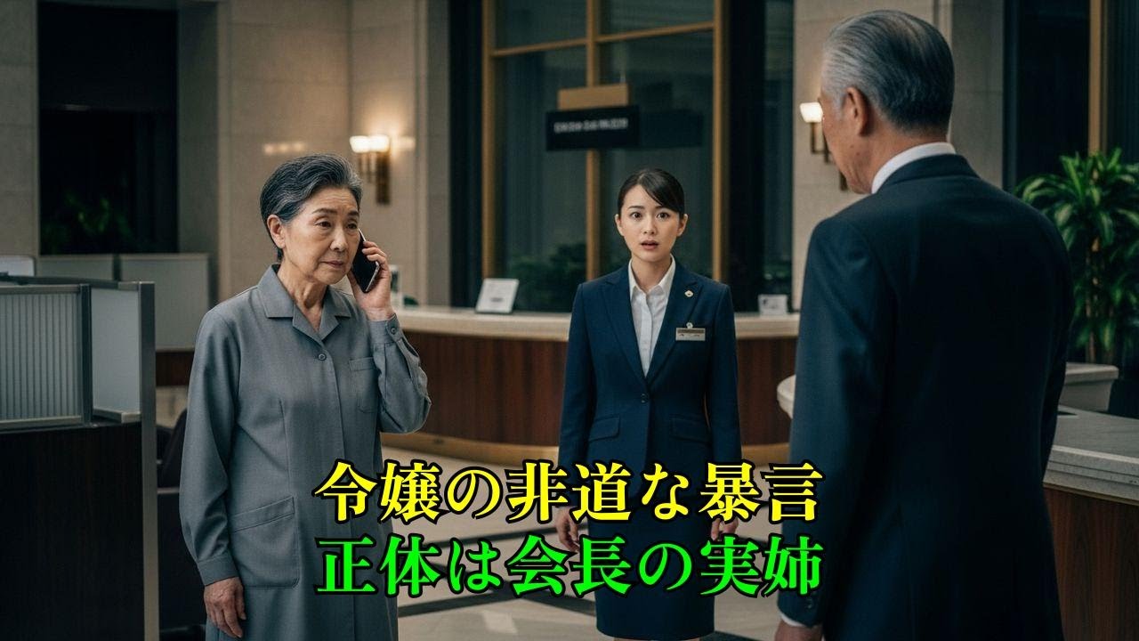 清掃員を嘲笑う銀行令嬢「会長でも呼べ」→電話一本で令嬢の人生が終了